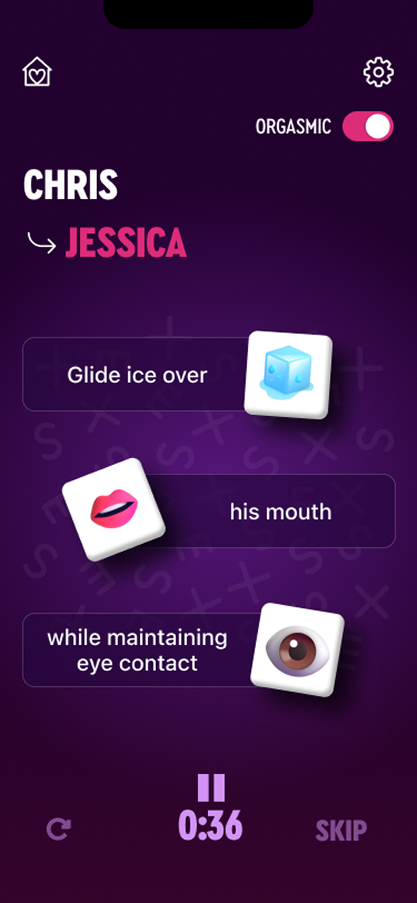 App Screen - Sexy Dice